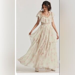 LoveShackFancy Noni Floral Maxi Dress